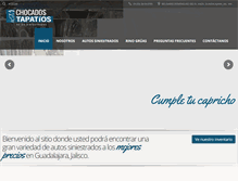 Tablet Screenshot of chocadostapatios.com